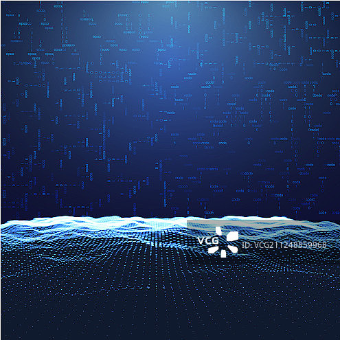抽象数字网络科技景观图片素材