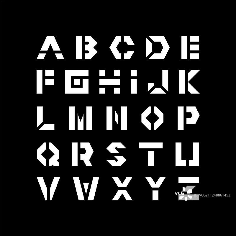 科技字体-现代未来主义设计图片素材