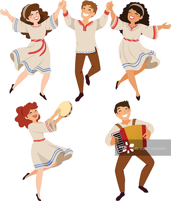 以色列和巴尔干民间舞蹈图片素材