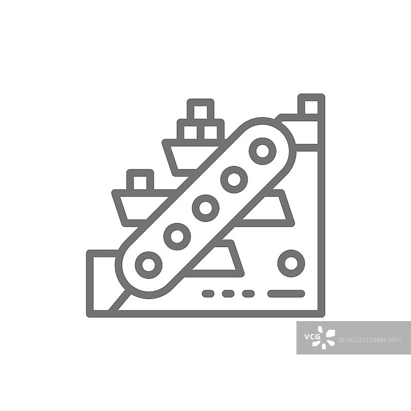 冶金输送采矿业线性图标图片素材