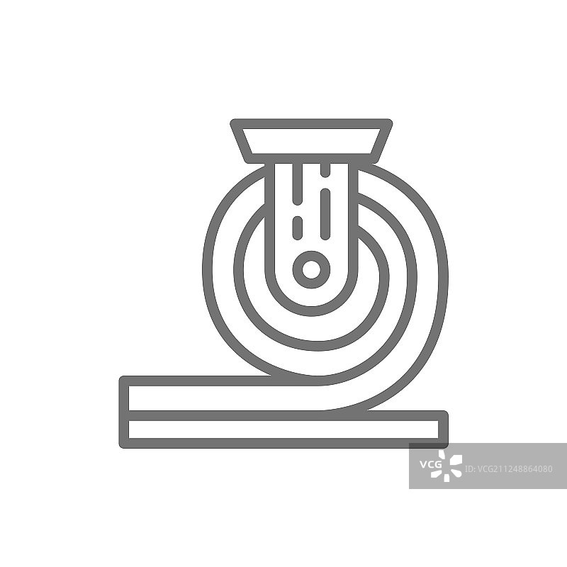 轧制金属冶金线条图标图片素材