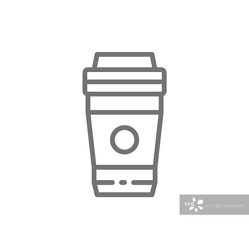 外带饮品咖啡茶线条图标图片素材