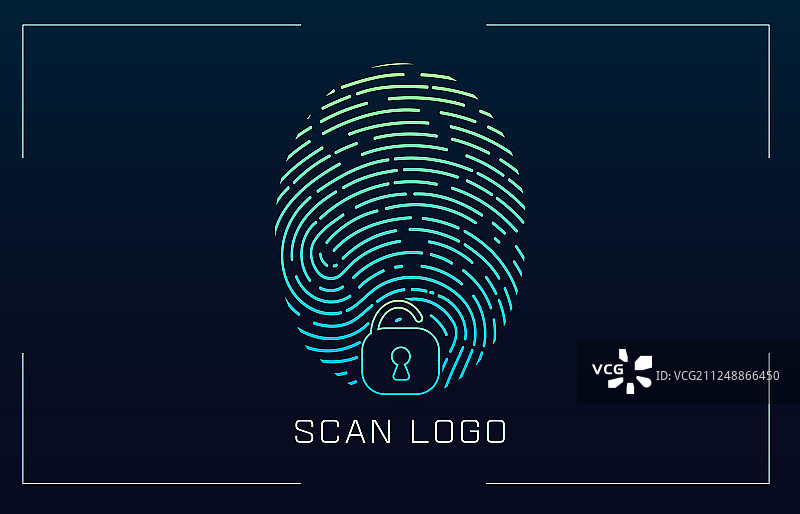 指纹扫描识别系统图片素材
