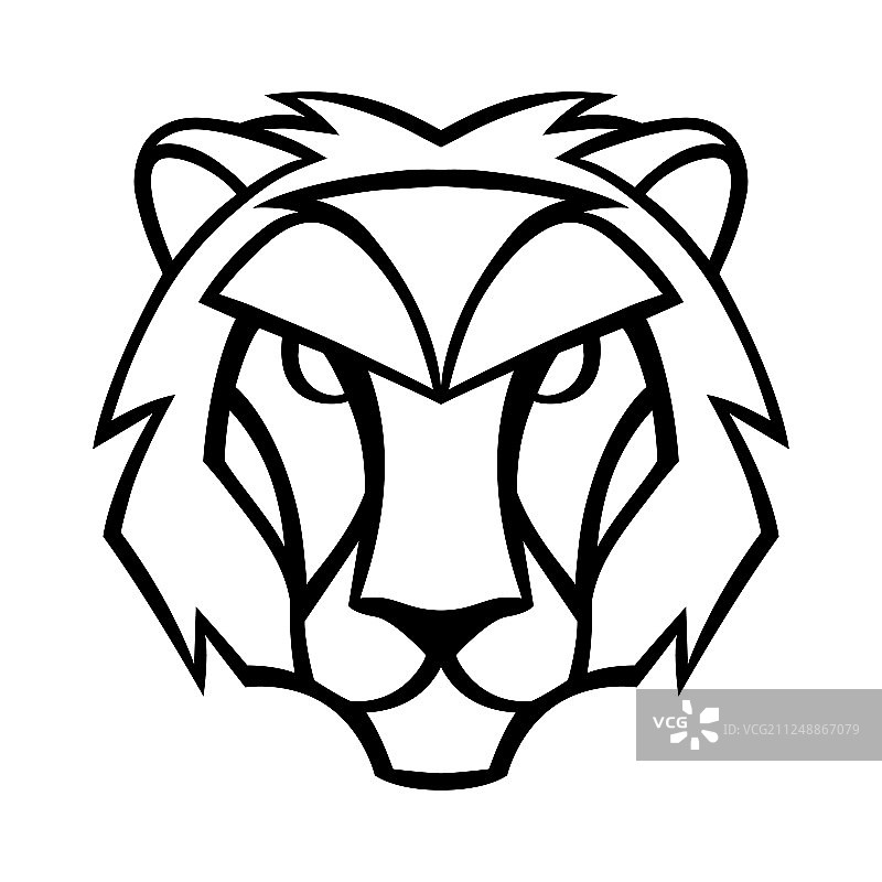 黑色星座符号狮子座标志图片素材