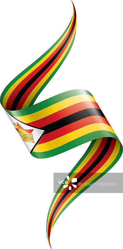 津巴布韦国旗上有白色图片素材