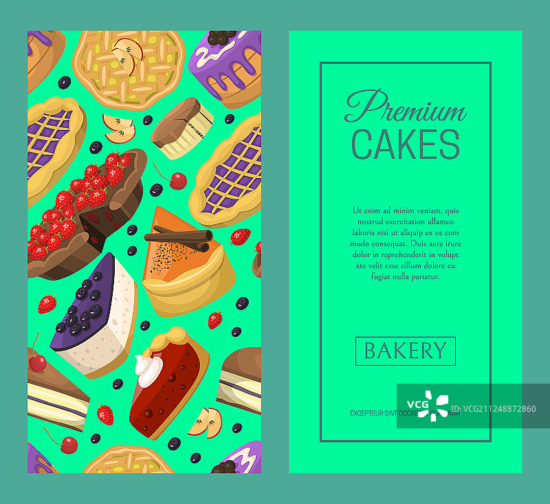 蛋糕店banner或卡片图片素材