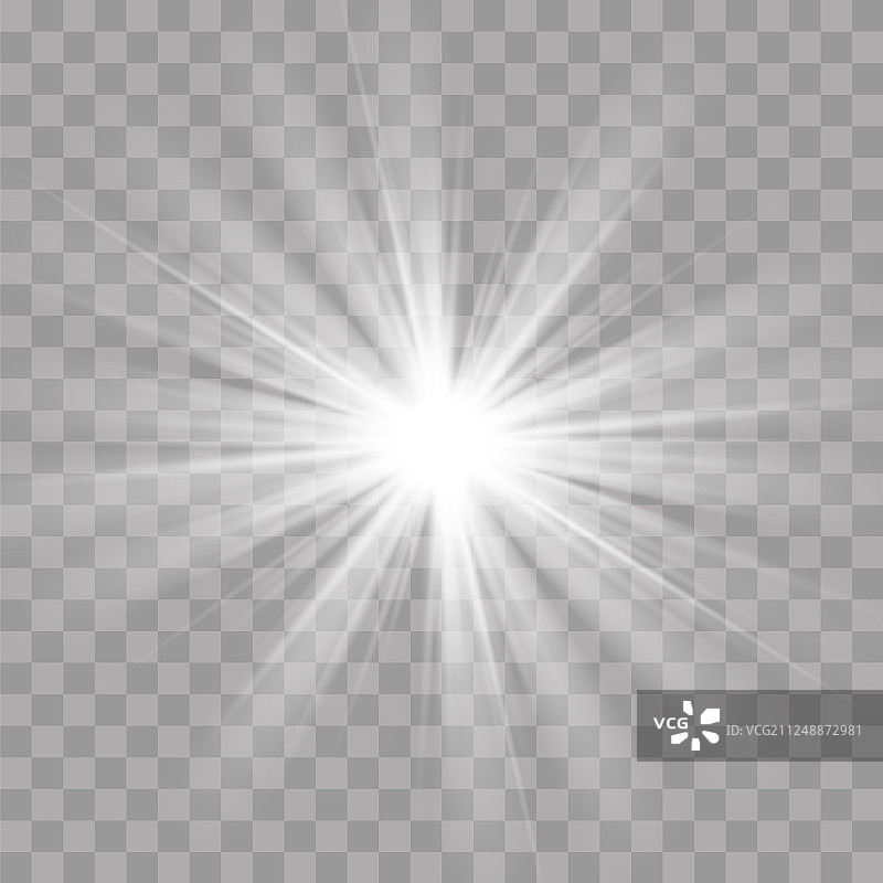 光线闪烁阳光星光辐射效果图片素材