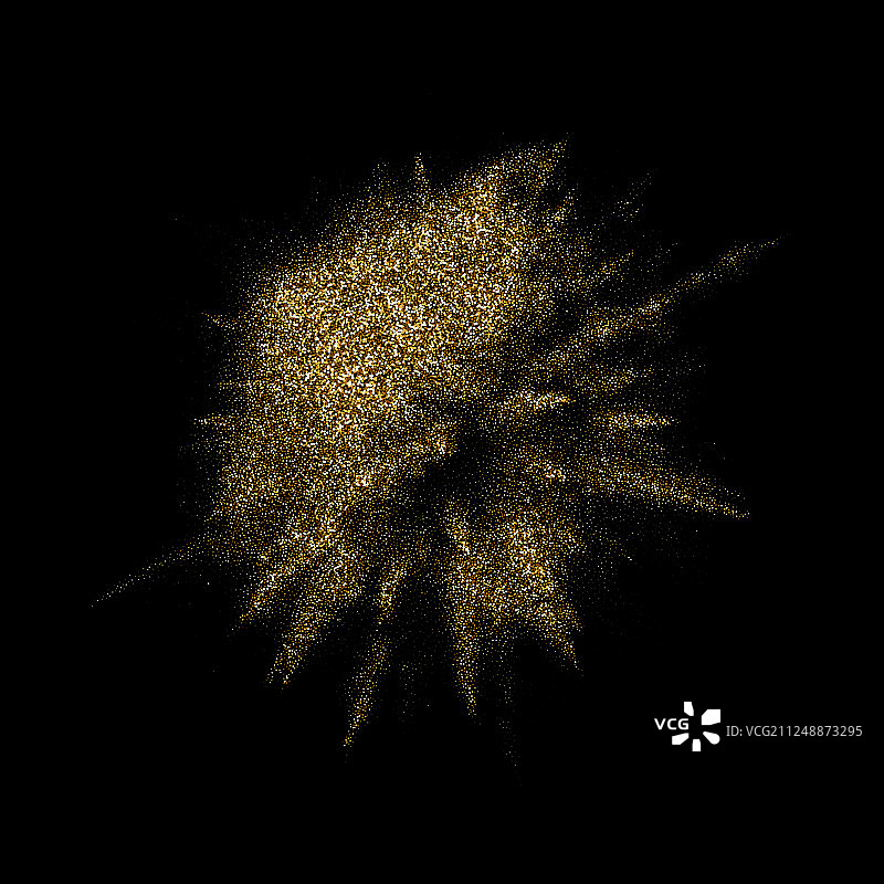 金色闪光粉末星尘爆炸图片素材