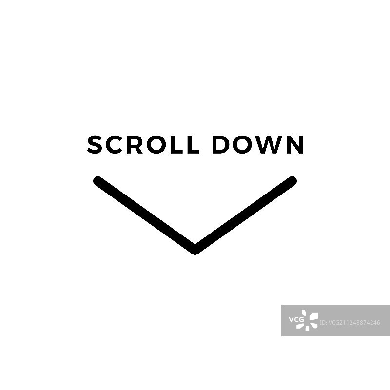 网页设计向下滚动图标图片素材