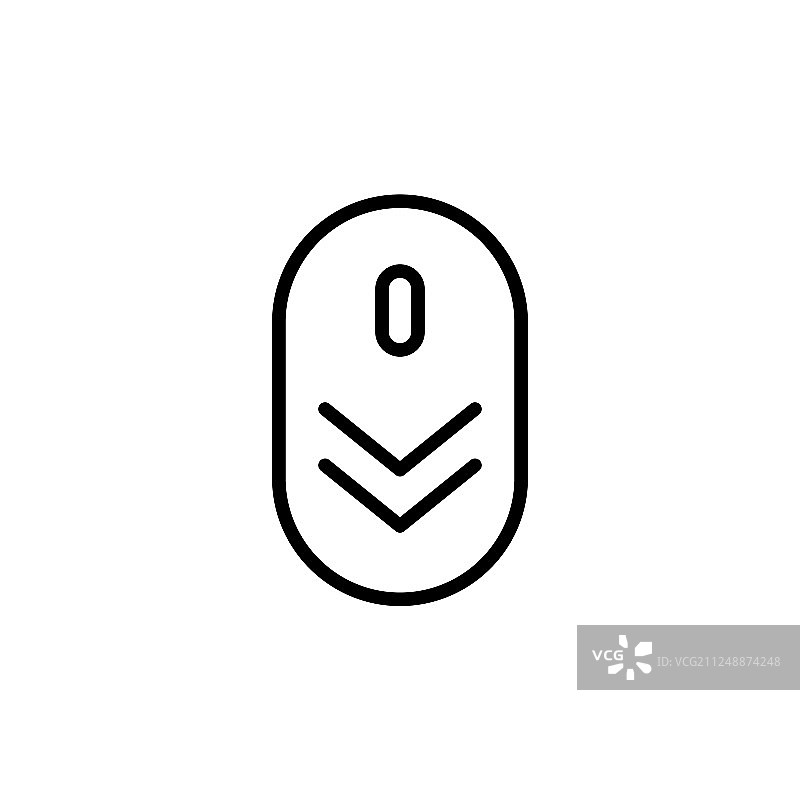 网页设计向下滚动图标图片素材