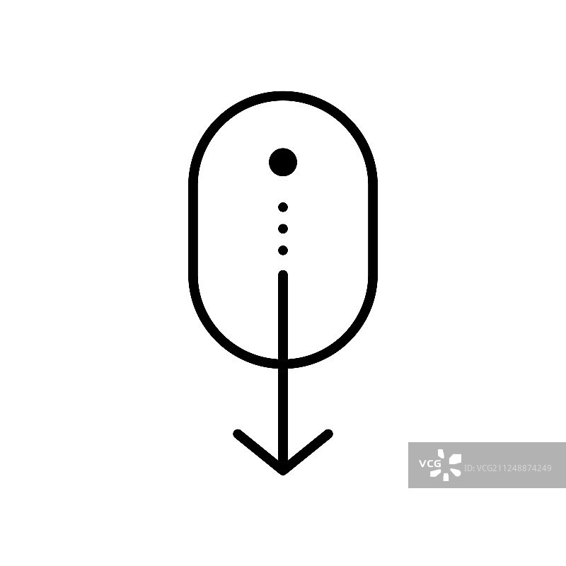 网页设计向下滚动图标图片素材