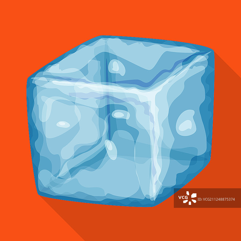 立方体与冰Logo设计图片素材