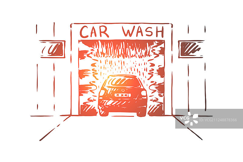 汽车机械清洗站图片素材