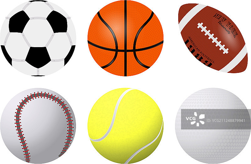 逼真运动球类大集合图片素材