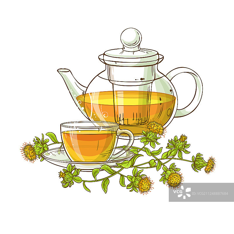 红花茶图片素材