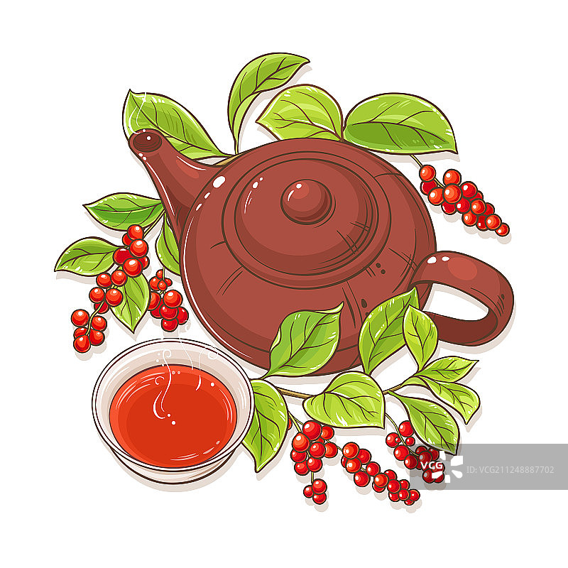 五味子茶图片素材