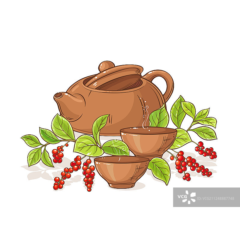 五味子茶图片素材