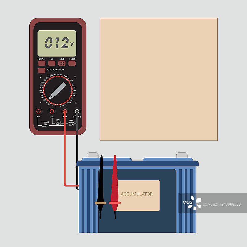 用于电池的多用表图片素材