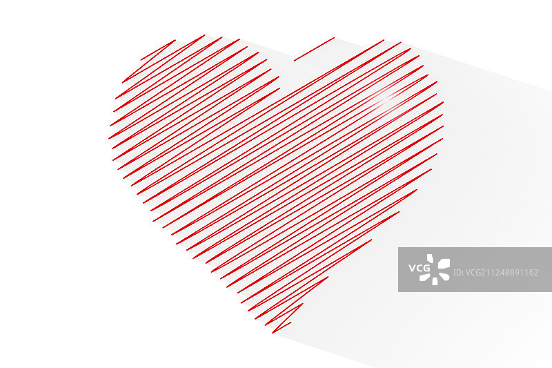 庆祝线条心形设计图片素材