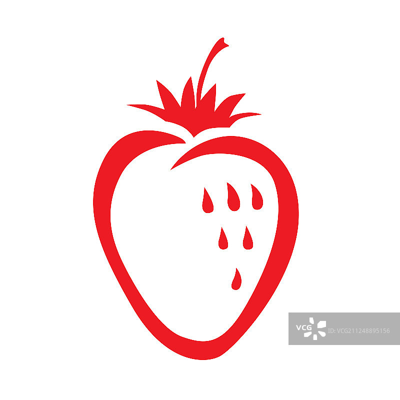 草莓图标图片素材