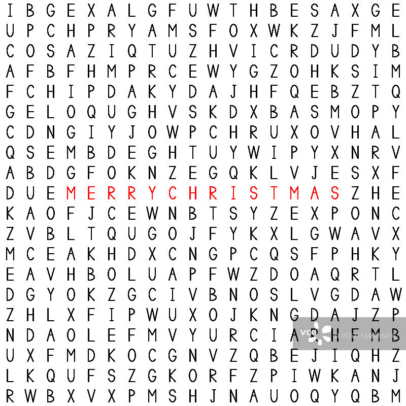 圣诞快乐，文字拼图中的单词图片素材