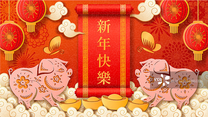 2019年生肖猪图片素材