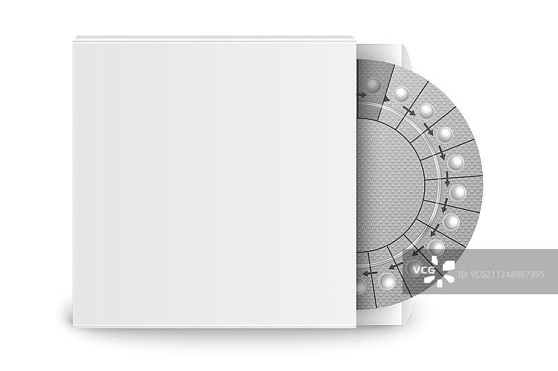 避孕药包装写实风格图片素材