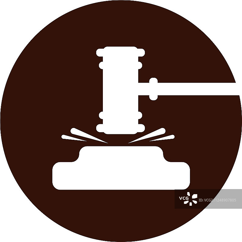 法院锤子图标设计图片素材