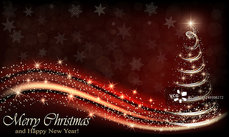 带有创意设计的圣诞新年贺卡图片素材