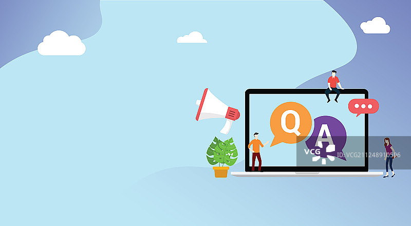 客户支持问答图片素材