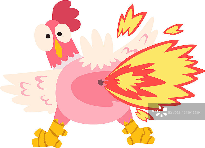 喷火麻辣鸡肉创意标志图片素材