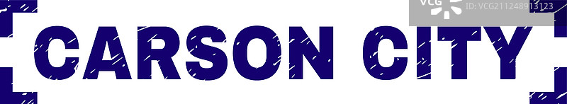 带划痕纹理的卡森城印章图片素材