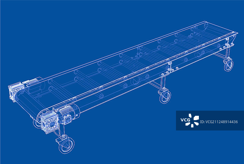 3D轮廓传送带渲染图片素材