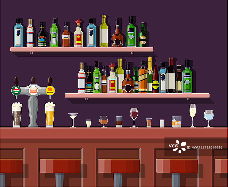 酒吧咖啡馆内部图片素材