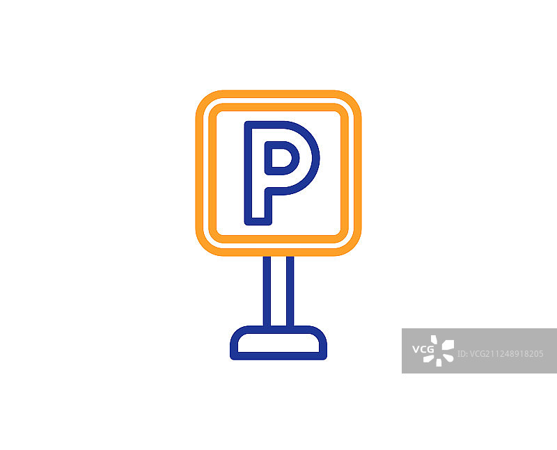 停车位线条图标标志图片素材