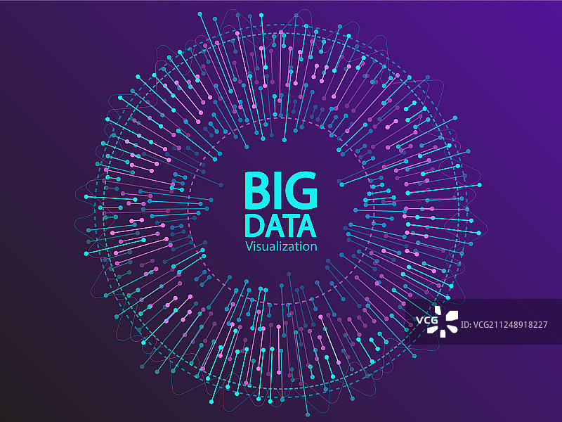 大数据可视化概念设计图片素材