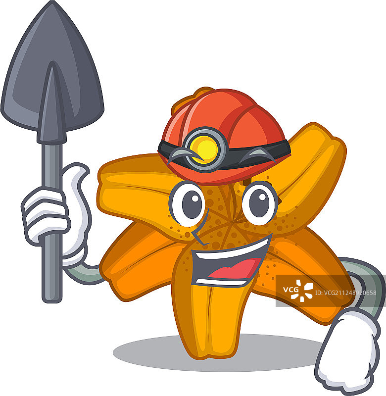 卡通树上的矿工百合虎花图片素材