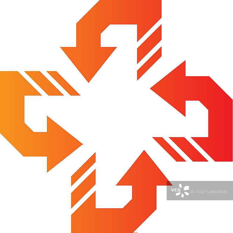 箭头交叉符号标志图片素材