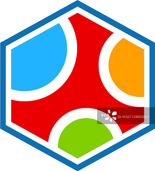 多边形彩色抽象标志图片素材