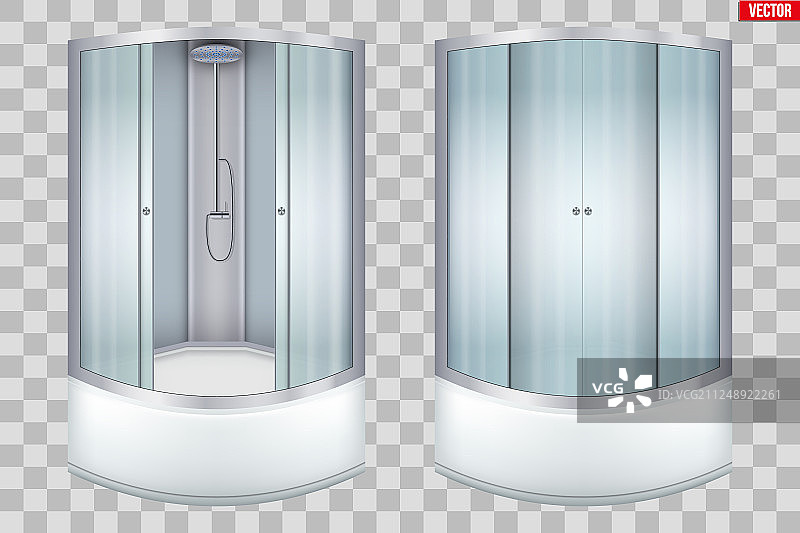 现代转角淋浴房图片素材