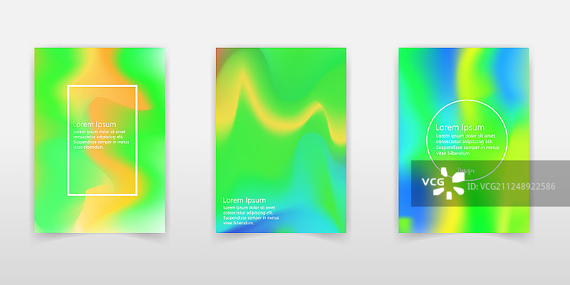 逼真全息箔背景套装图片素材