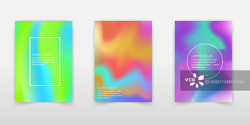 全息渐变背景与彩虹效果图片素材