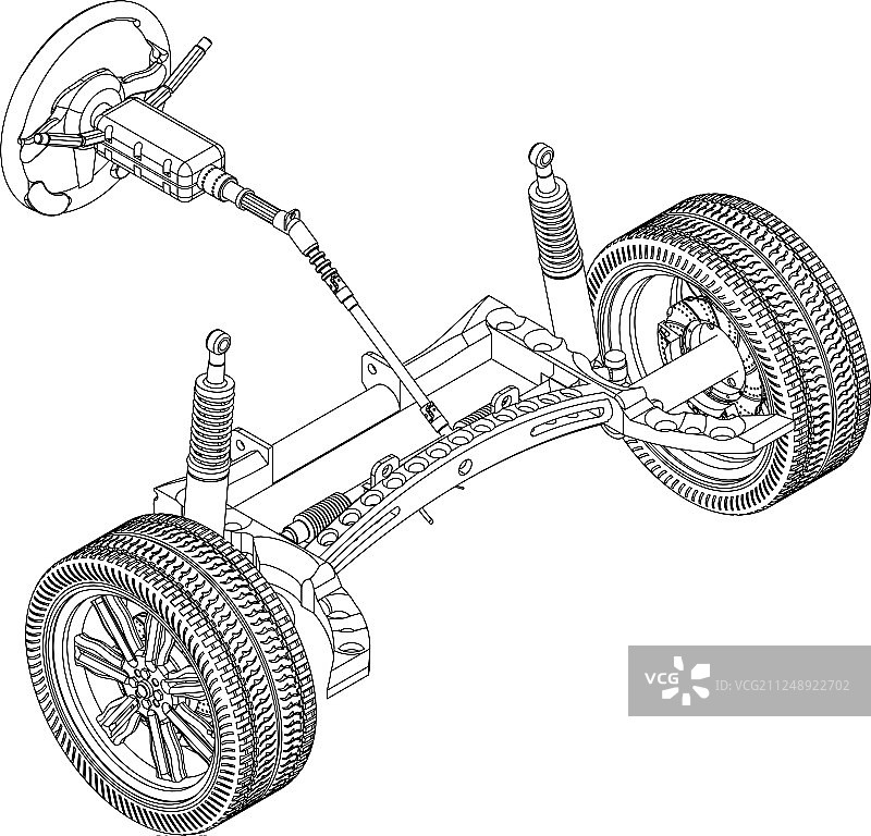 3D方向盘柱模型图片素材