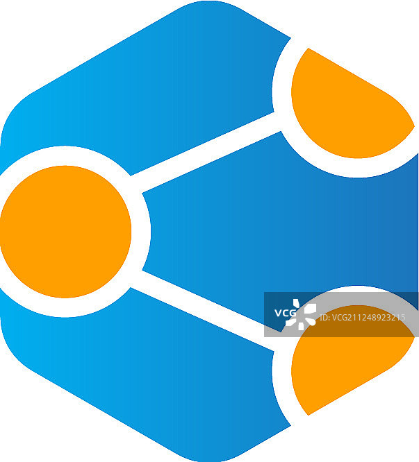 彩色多边形科技Logo图片素材