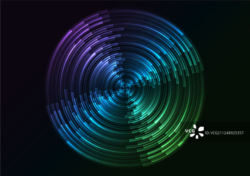 圆形数字抽象背景图层图片素材