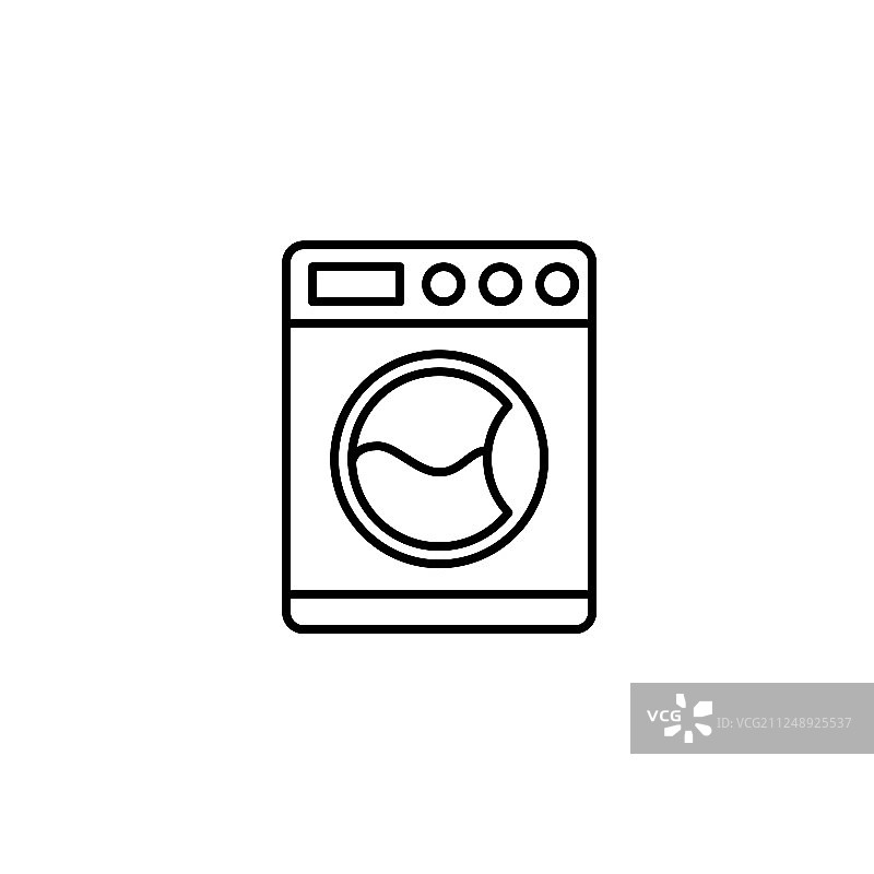 洗衣机相关线条图标图片素材
