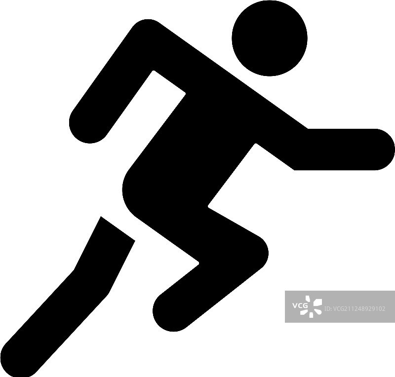 奔跑的人图标图片素材