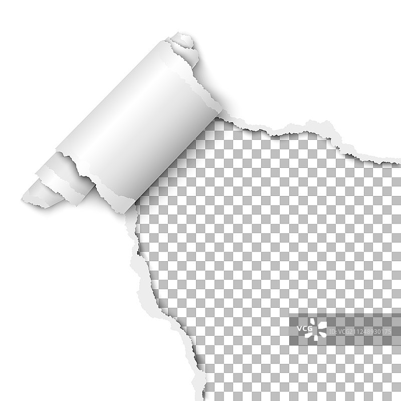 右下角的撕裂破洞图片素材