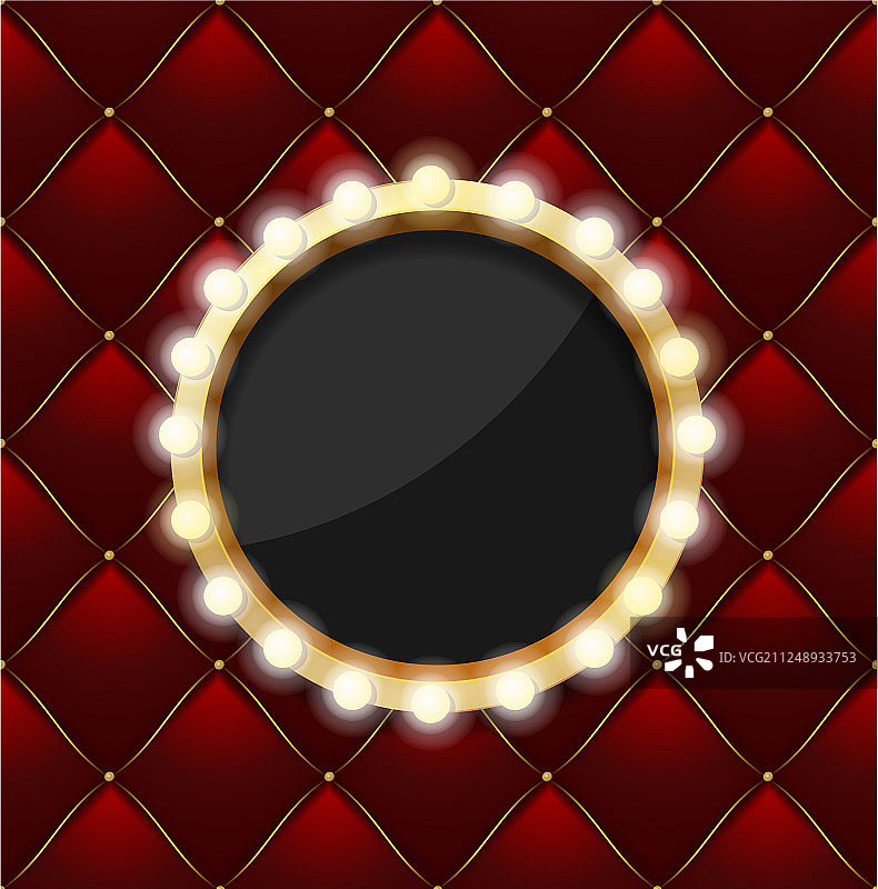 逼真3D细节圆形化妆镜图片素材