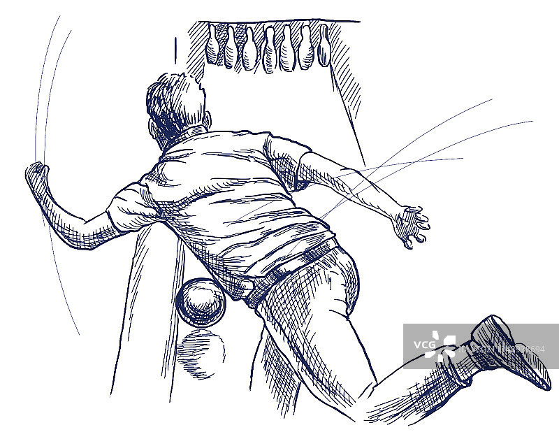 手绘保龄球图片素材